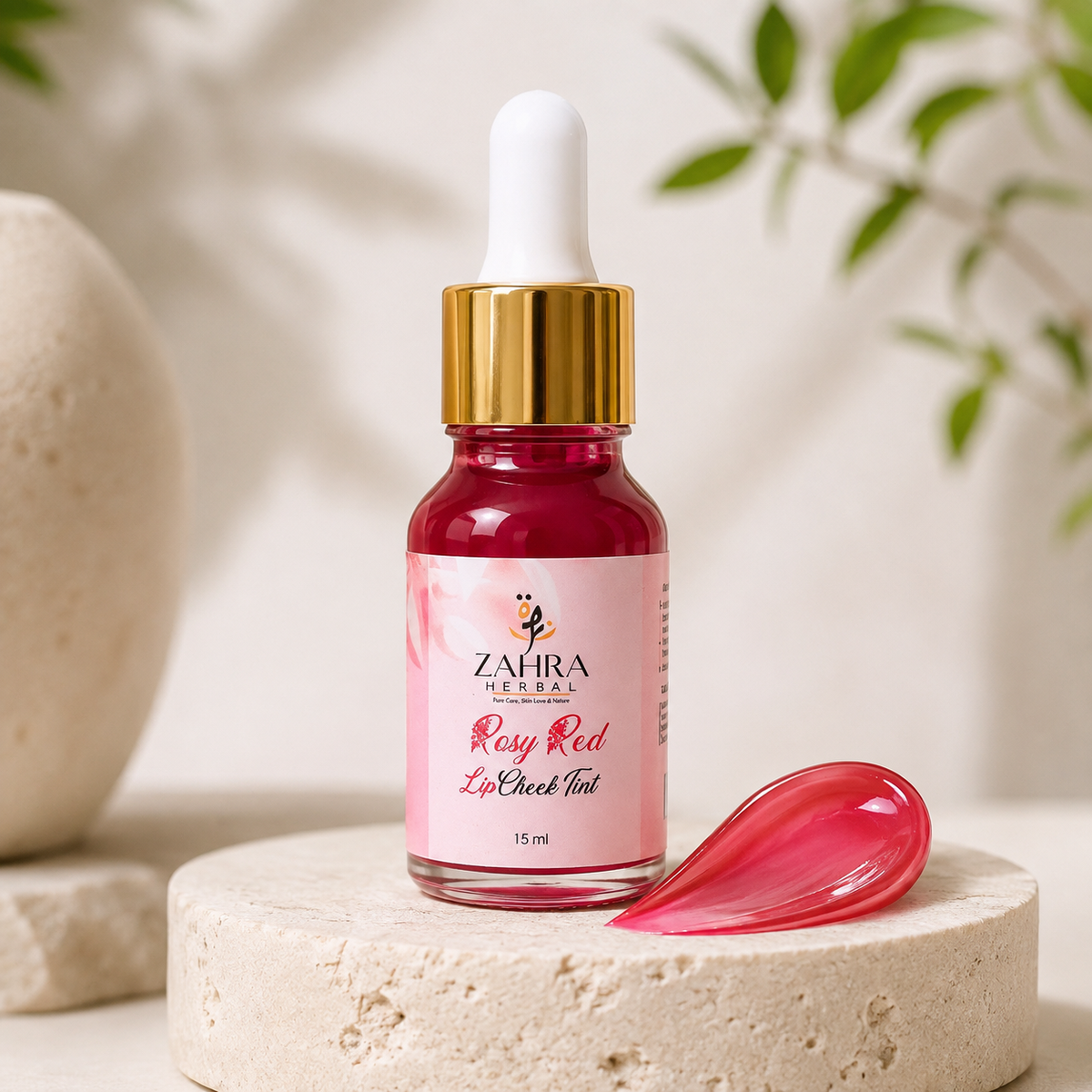 Zahra Herbal Rosy Red Lip & Cheek Tint
